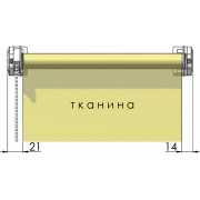 Тканинні ролети система відкритого типу Besta mini